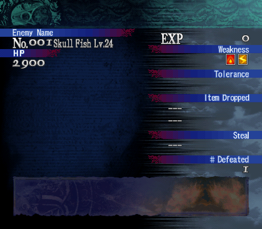Castlevania-CoD_Skull-Fish-unused-entry.png