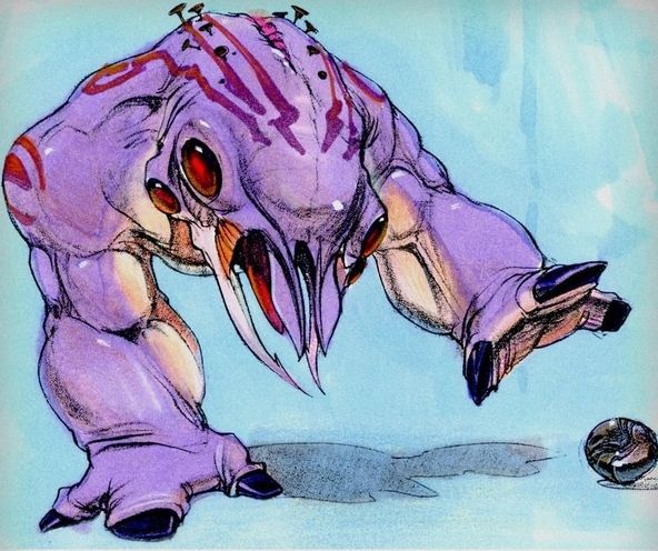 A Purple Frogger.