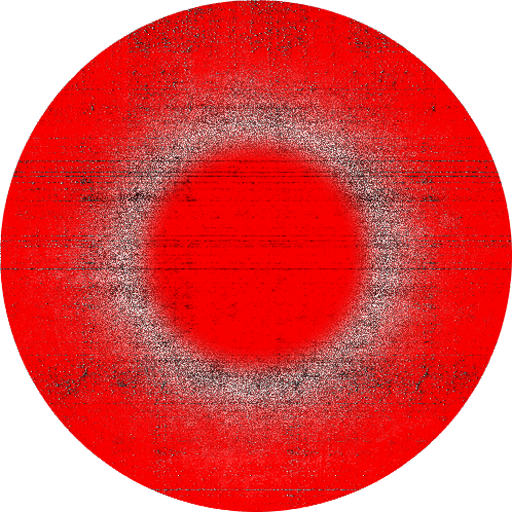 Red circle icon, unknown what this could have been used for. Red circle icon, unknown what this could have been used for.