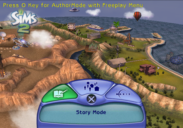 Press O Key for AuthorMode with Freeplay Menu Press O Key for AuthorMode with Freeplay Menu