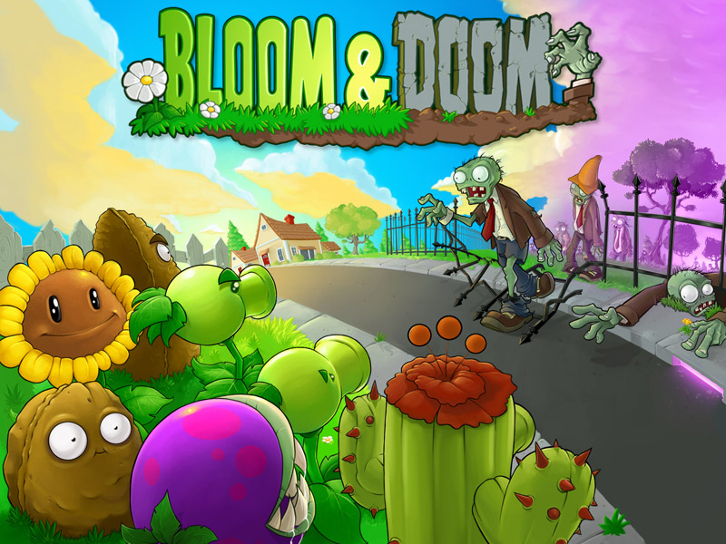 Bloom & Doom, another former name. This name is still seen in the final game as the company who makes the seed packets, and the record studio who published the Zombies on your Lawn music video.
