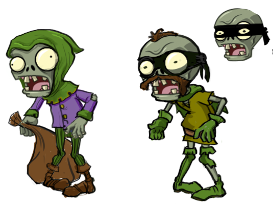 Thief Zombie concept art Thief Zombie concept art