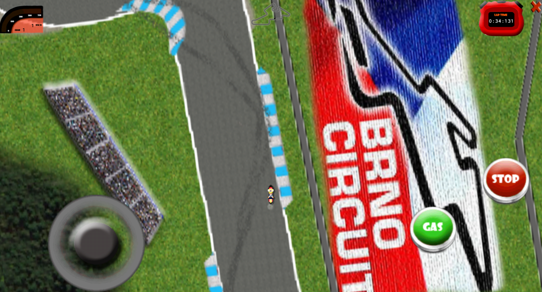 Gameplay on Brno circuit