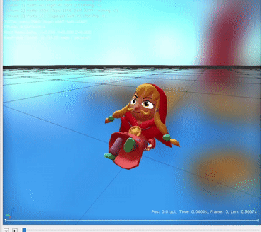 Mustache Girl burning her tush. There aren't any fire hazards aboard the Spaceship in the final game.
