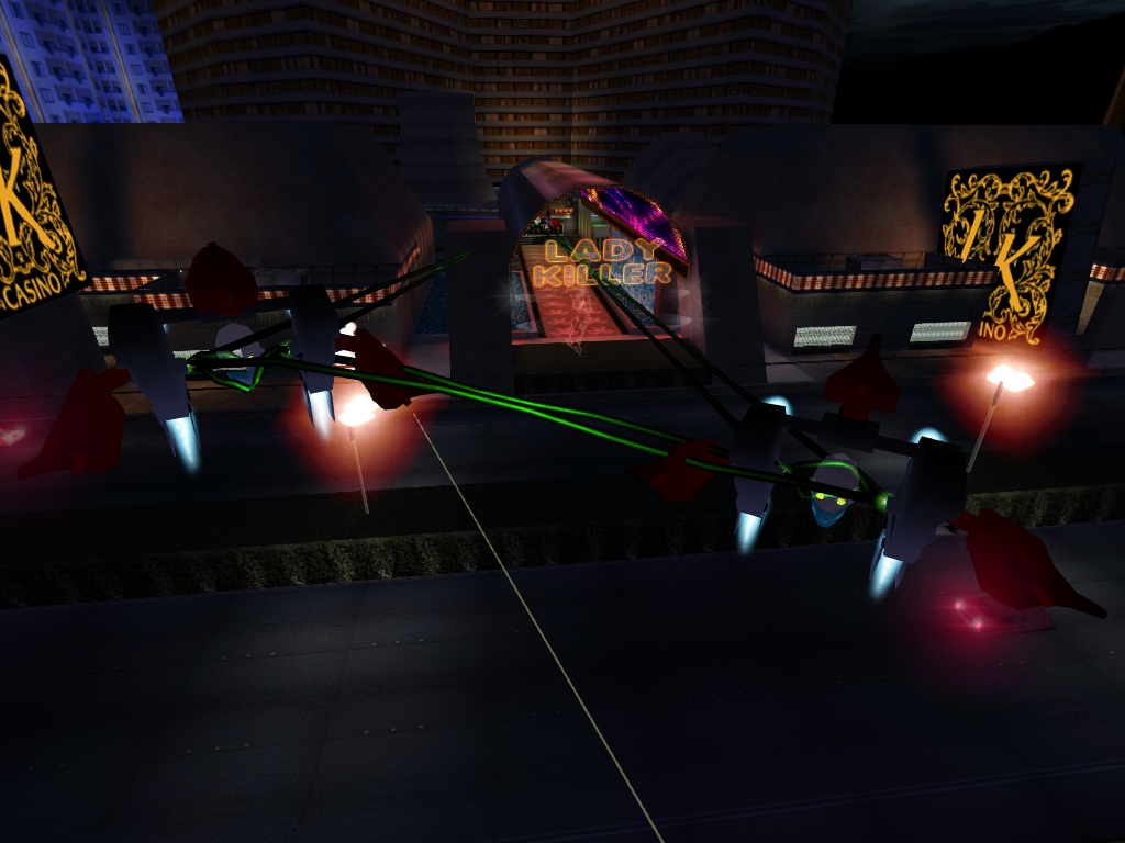Visual bug that occurs when two or more Proton Monitors are in a level. Their electricity is linked to each other. Visual bug that occurs when two or more Proton Monitors are in a level. Their electricity is linked to each other.