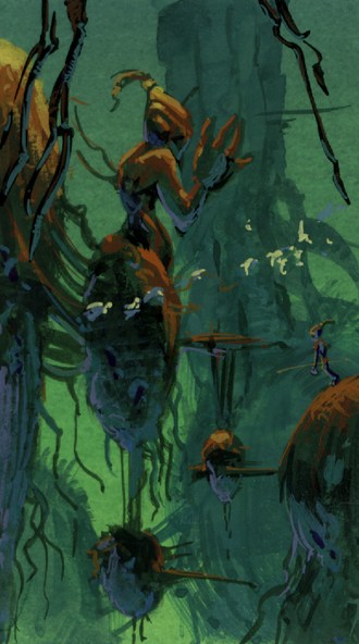 Environmental painting of the Monsaic Lines. Environmental painting of the Monsaic Lines.