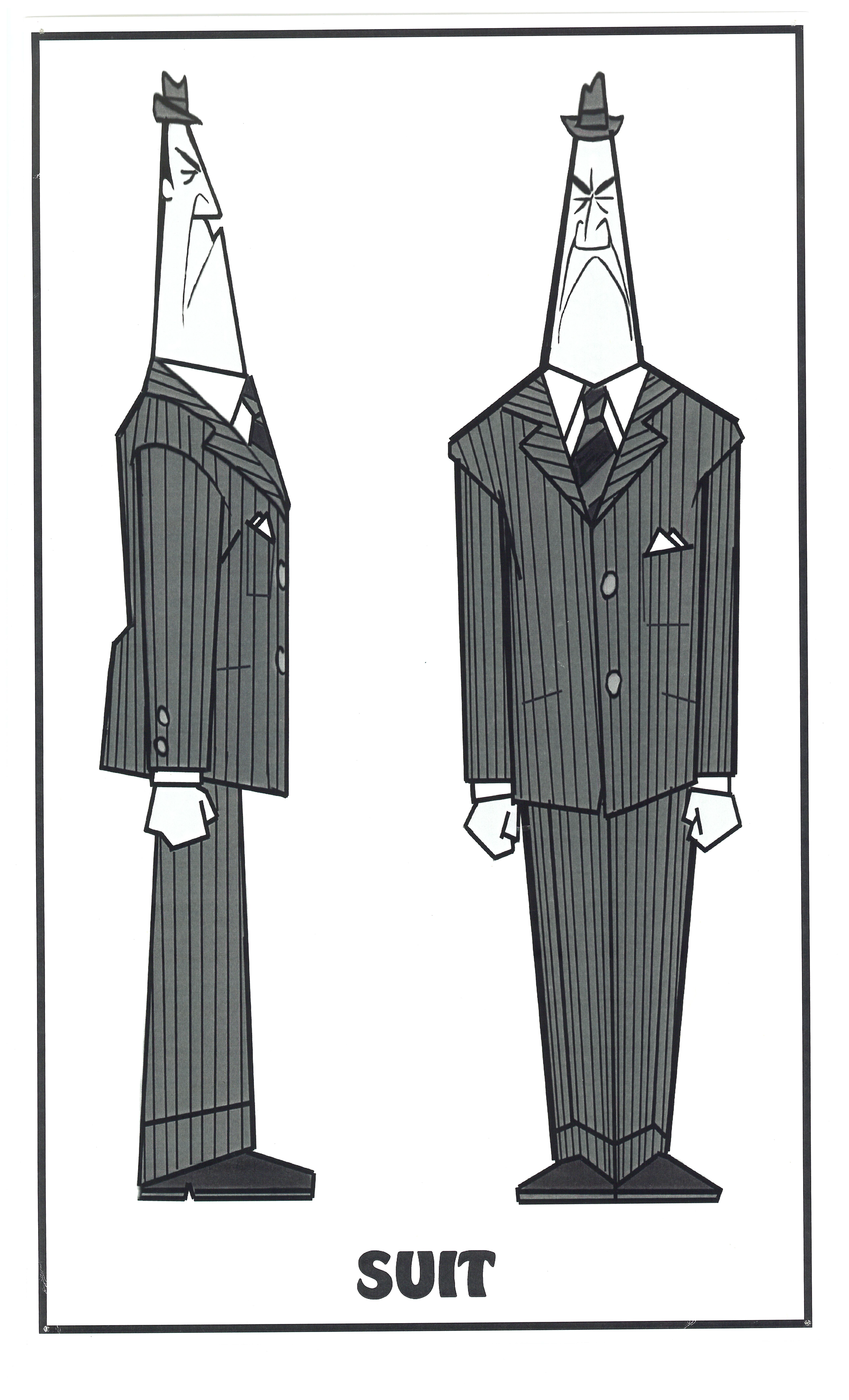The very last piece of concept art of the Suit enemy, before they were reworked into Cogs.