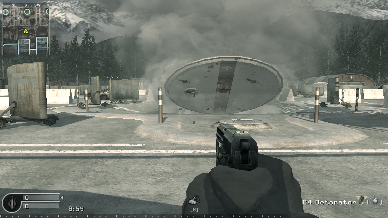 The "C4 Detonator", spawned in the multiplayer map Countdown.