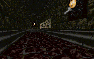 Left side of dead end room.