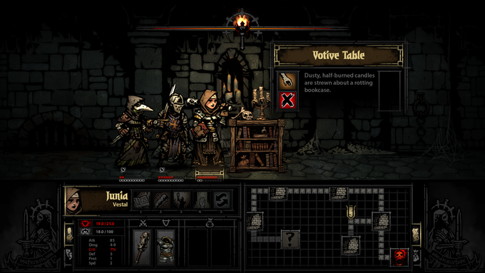 Another Kickstarter image, depicting the Votive Table, a curio still present in the localization of the game.