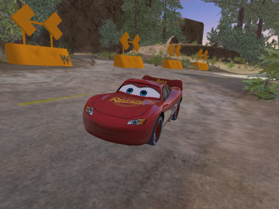 The normally unused arrow signs in action, with most likely a placeholder texture. The normally unused arrow signs in action, with most likely a placeholder texture.