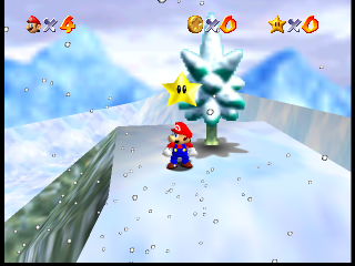 Star 4. Placed above the snowman's head. Star 4. Placed above the snowman's head.