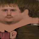 Male hostage head.