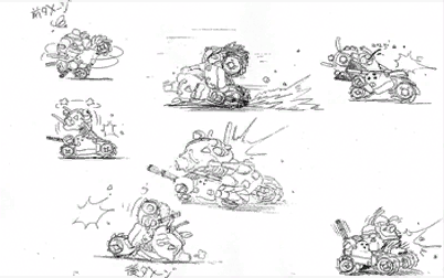 SV-001 animation sketches. SV-001 animation sketches.