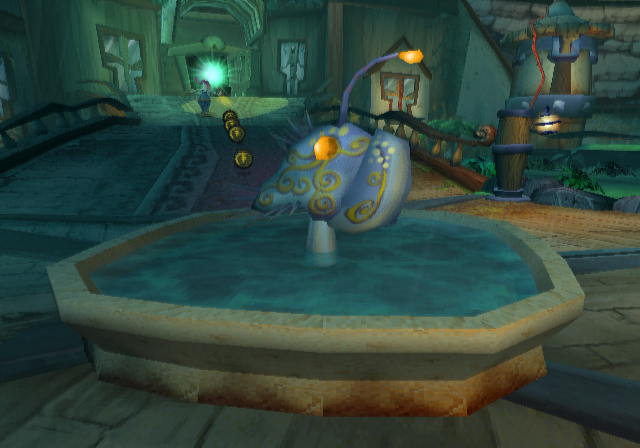 The fish from the Underwater level would be repurposed as a decoration in the final game
