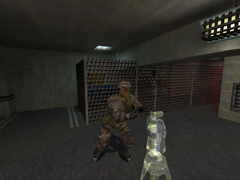 An engineer setting up a turret An engineer setting up a turret