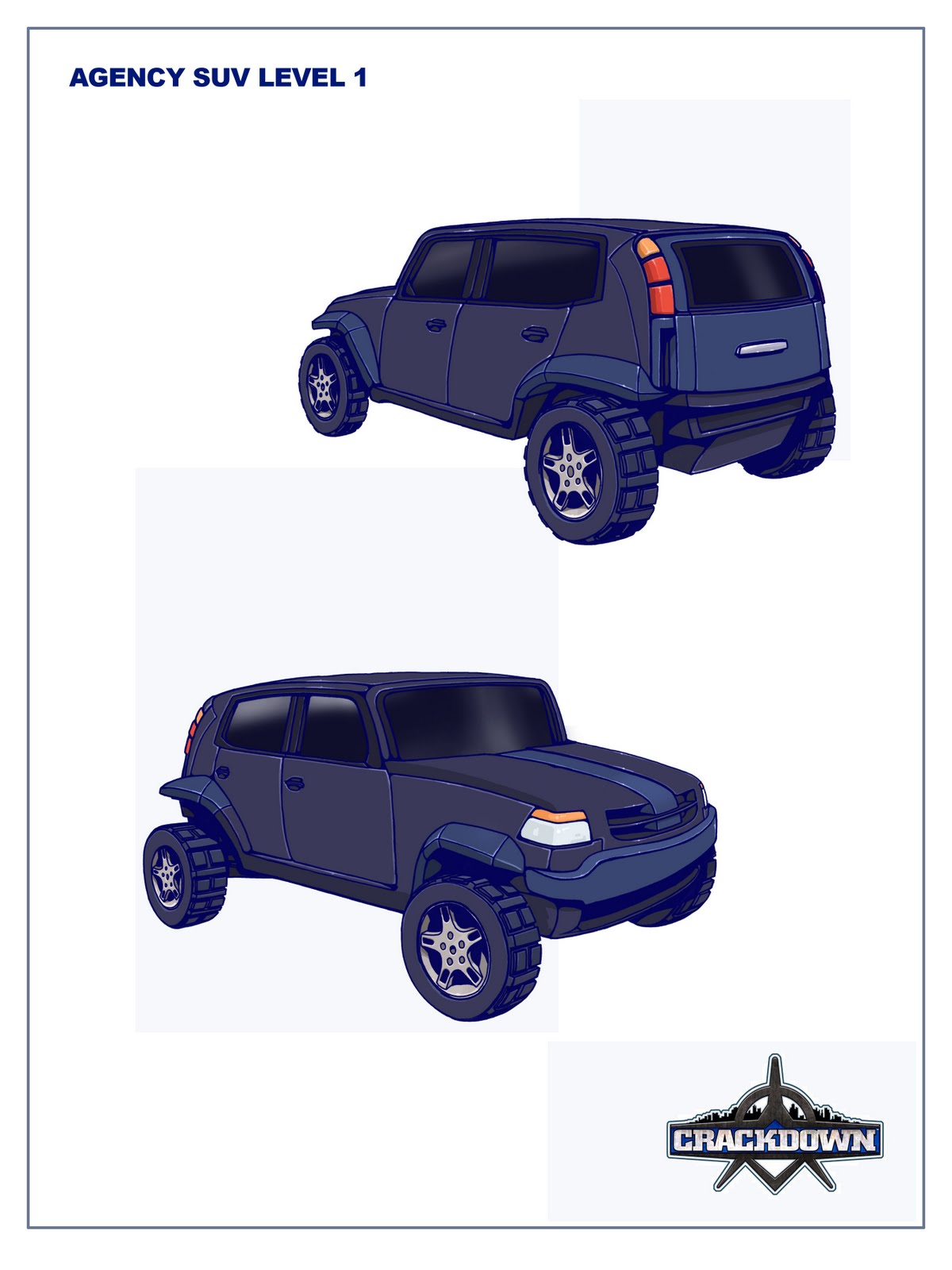 Concept art of the Agency SUV.