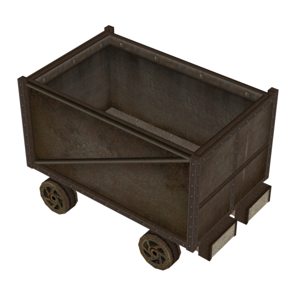 One of the travelling minecarts.