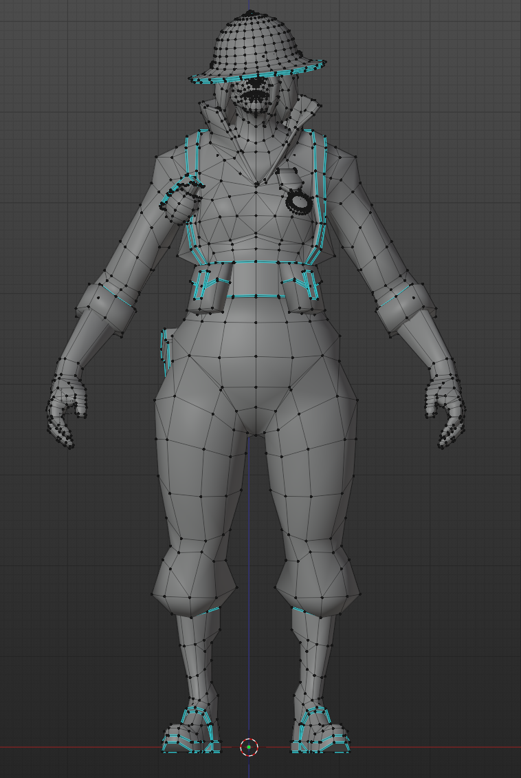 Newer Female Soldier model render leak.