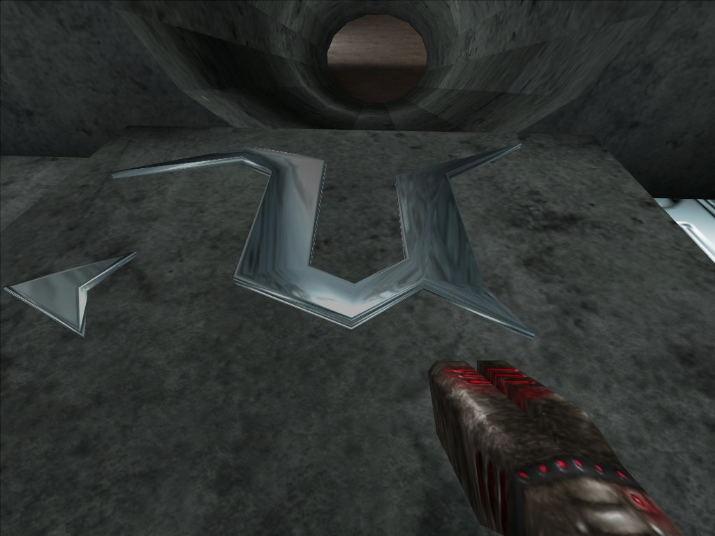Silver U seen in Unreal Tournament's logo.