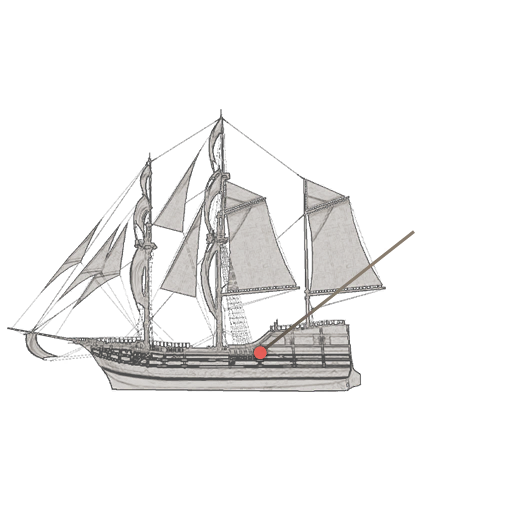 Like the previous image, but pointing to where the cabin is entered.