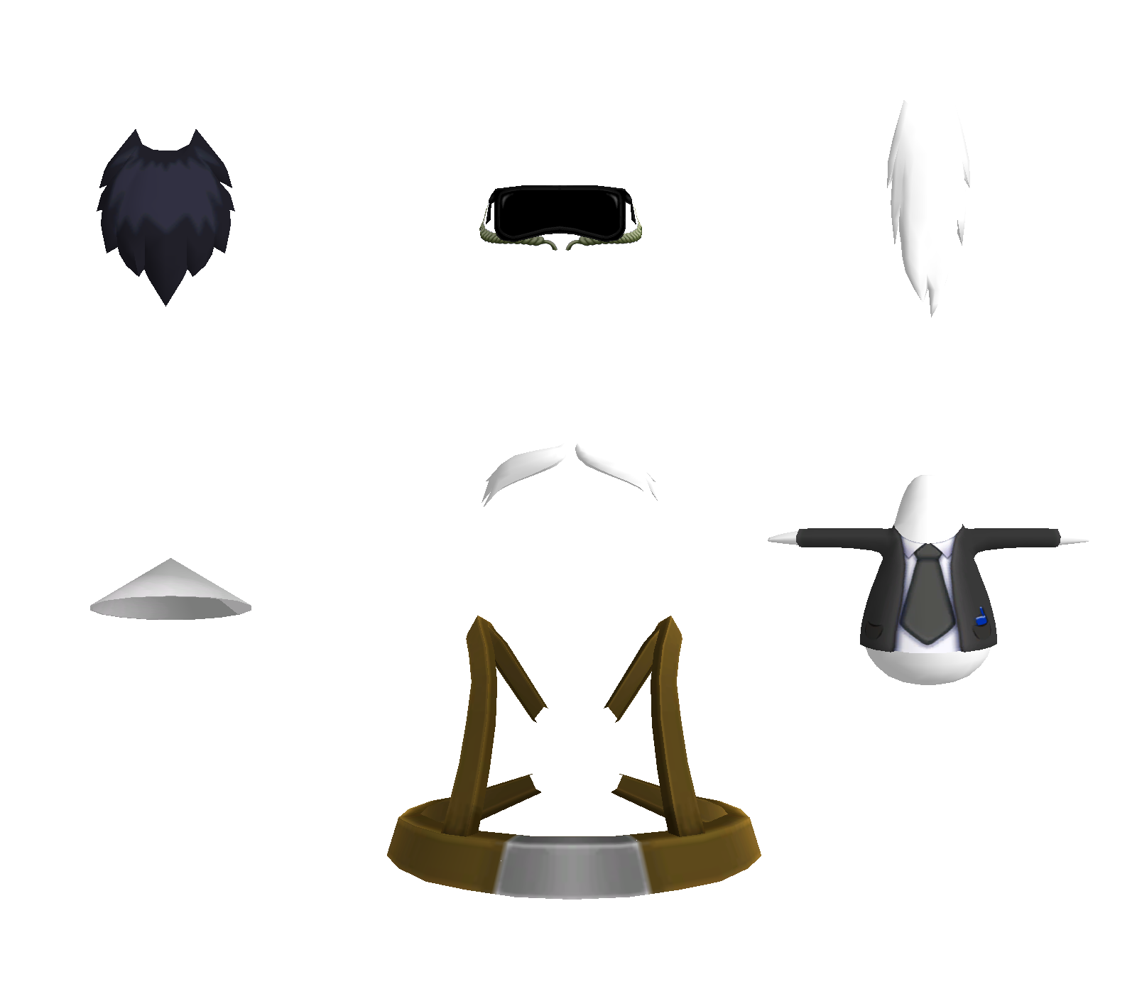 All of the unused penguin components.