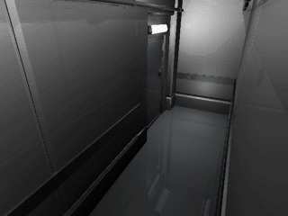 Door to A14RG. This is how the player would have first entered this room.