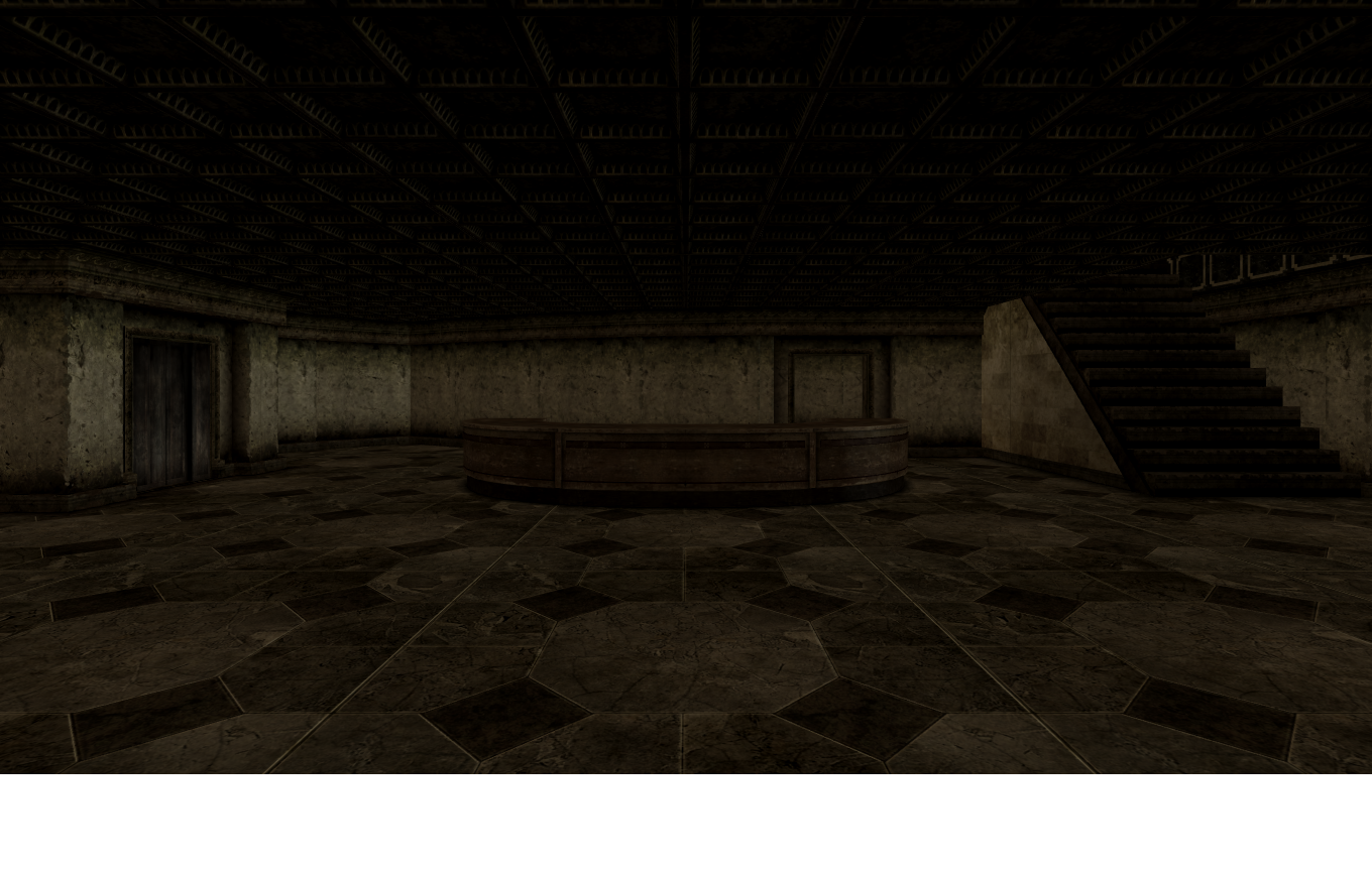 In game this cell appears to be a butchered version of the visitors centre.