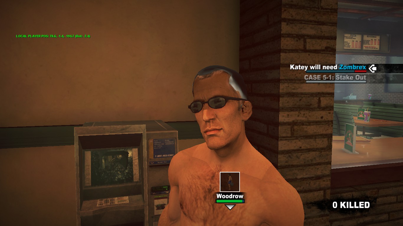 Woodrow's cut glasses and low quality hair model.