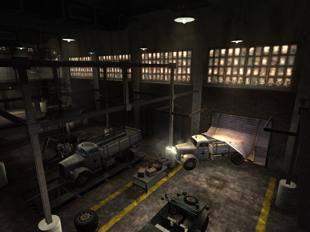Motor pool.