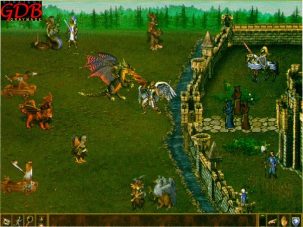 Ugly early models. Some strange obstacles inside castle walls?
