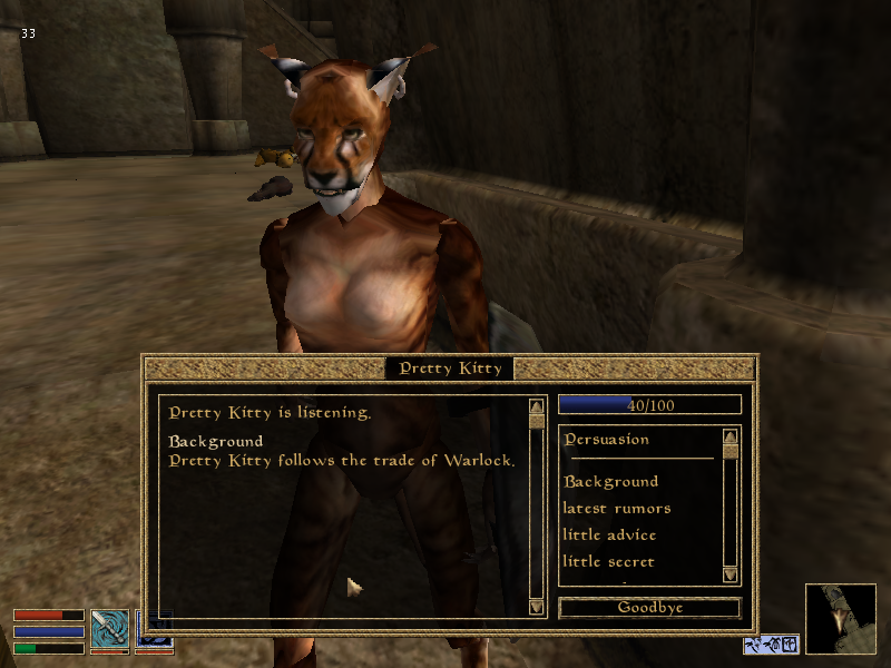 As for Pretty Kitty herself, she doesn't have anything notable to say or offer. She's about as generic as one can get. She doesn't even wear any clothing. As for Pretty Kitty herself, she doesn't have anything notable to say or offer. She's about as generic as one can get. She doesn't even wear any clothing.