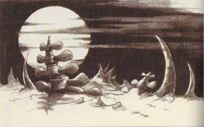 Concept art of the desert. Concept art of the desert.