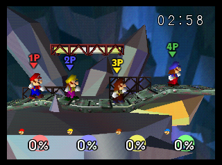 The size of this stage makes Metal Mario's fight easy. Now imagine a battle with four players here... The size of this stage makes Metal Mario's fight easy. Now imagine a battle with four players here...