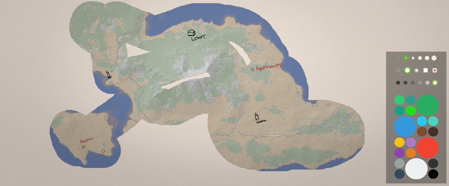 An old screenshot of how the Paper Map used to function.