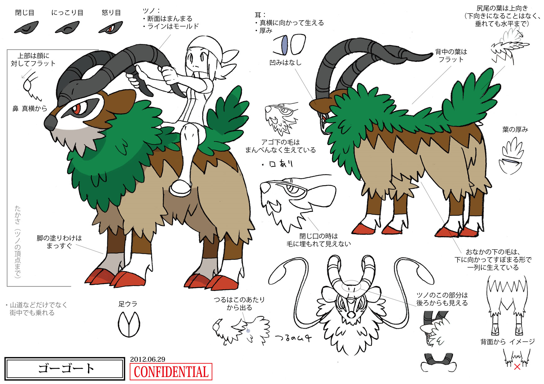 PokeXY_ConceptArt_ゴーゴート_三面図.png