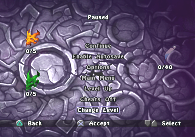 This also opens cheat options in the pause screen.