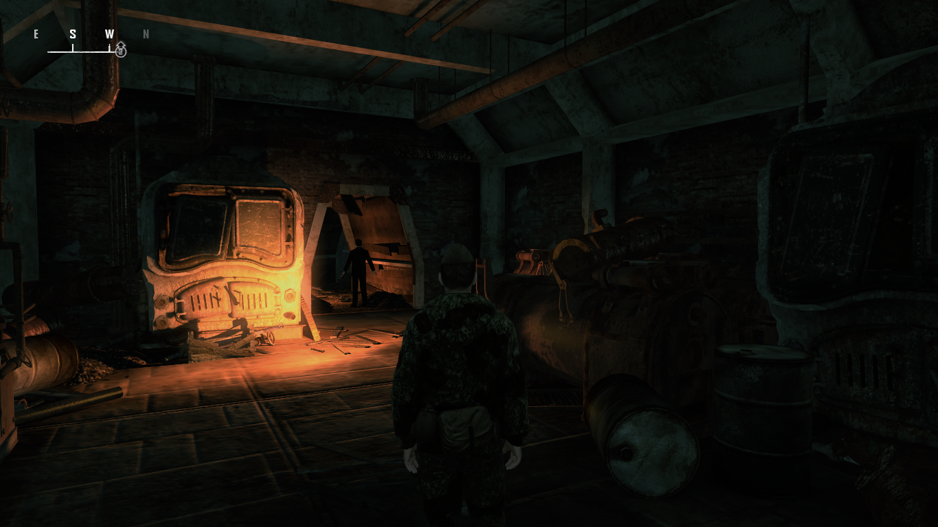 The rest of the room with a T-Posing Rambaldi Model, labelled as his cutscene model in the editor and the proper entrance to the tunnel. The rest of the room with a T-Posing Rambaldi Model, labelled as his cutscene model in the editor and the proper entrance to the tunnel.