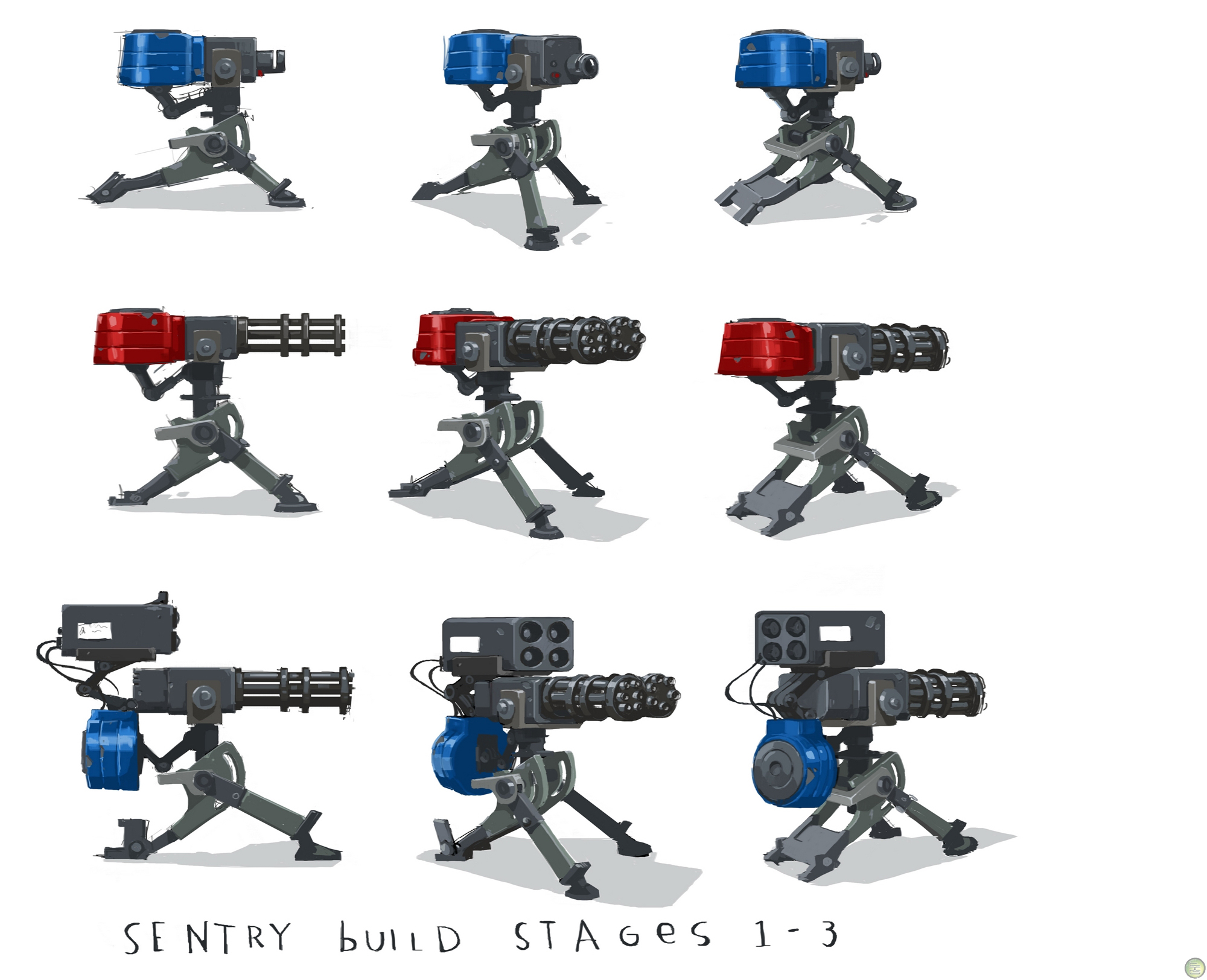 Sentry Gun concept art. Sentry Gun concept art.