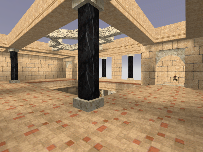 The water room's second floor.