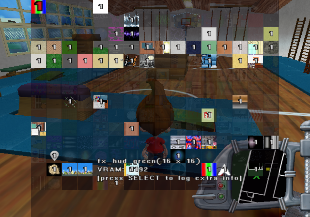 Debug VRAM display. This shows the current textures rendered. Debug VRAM display. This shows the current textures rendered.