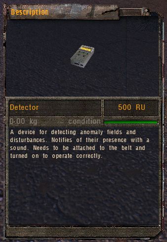 Detector description. Detector description.