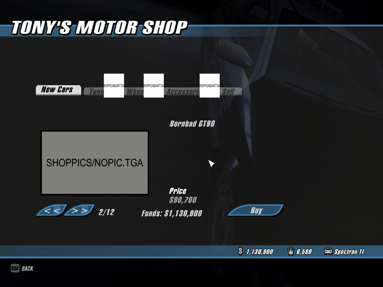 Car to buy (w/o image preview)