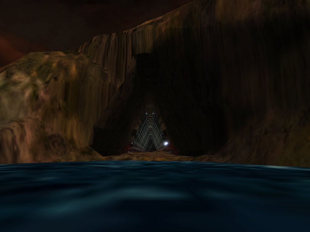 Looking at the cave from the river. Looking at the cave from the river.