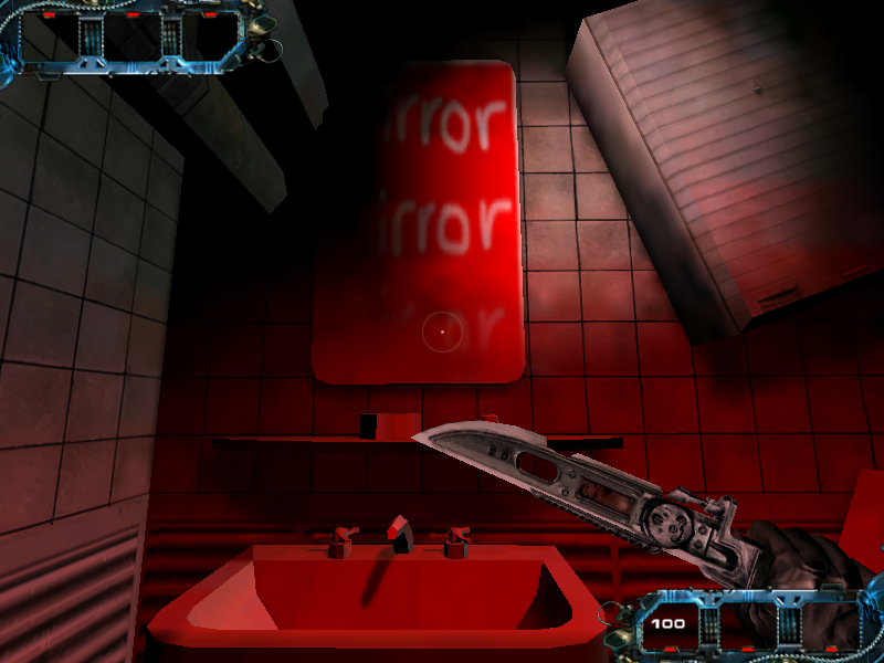 A mirror with a placeholder texture. All mirrors in this demo use this texture. A mirror with a placeholder texture. All mirrors in this demo use this texture.