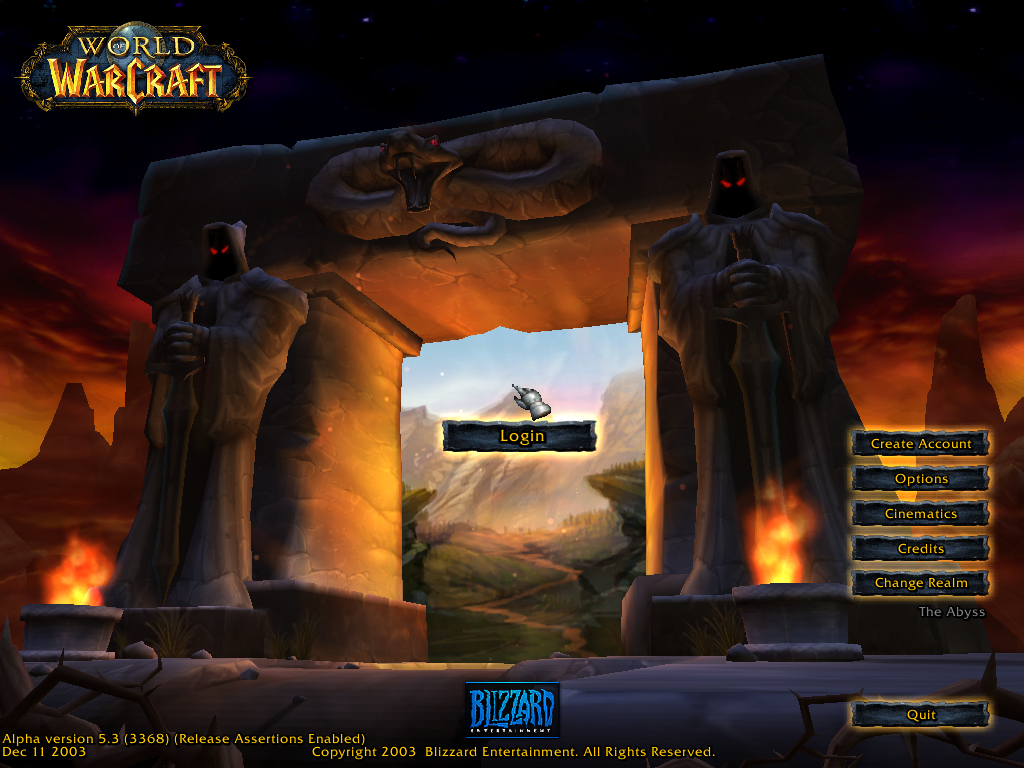 Title screen.