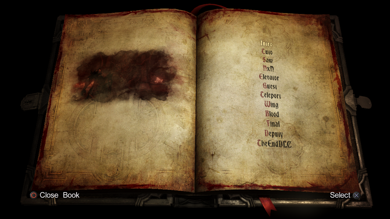 The Chapters list for the Revelations DLC. The Chapters list for the Revelations DLC.