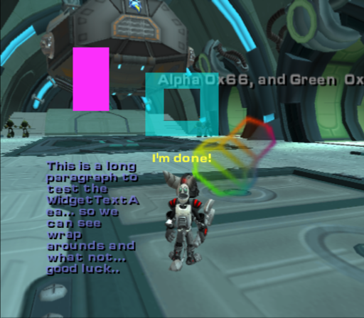 WidgetText debug display example 2