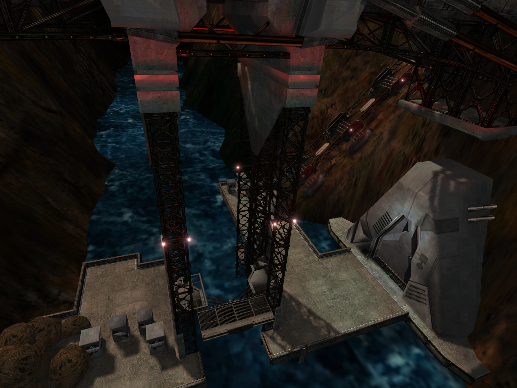 Another look at the docks under it. Another look at the docks under it.