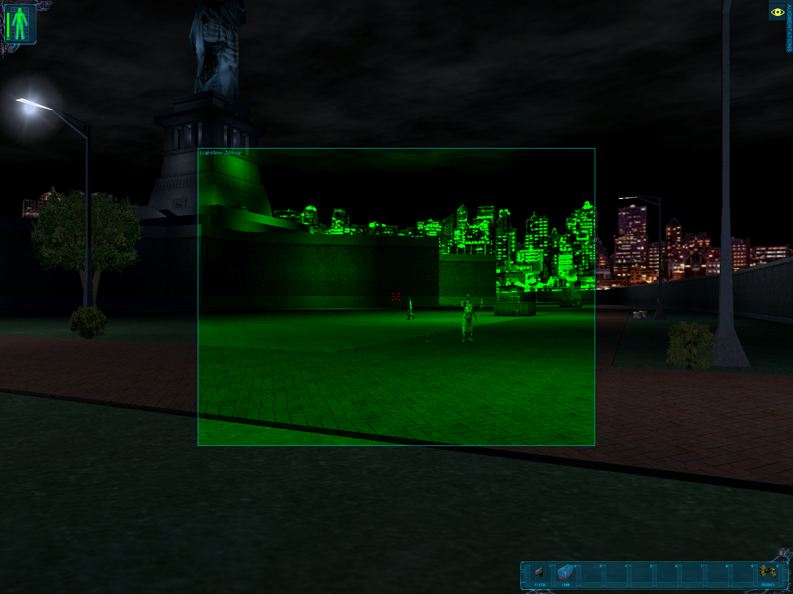Liberty Island, possible alternate TNT crate texture in the background.